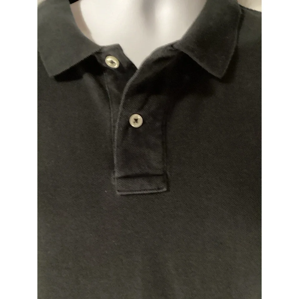 Polo Ralph Lauren Mens Long Sleeve Polo Shirt Size 2XL/ XXL Black /Red Pony